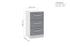 Lynx 3 Drawer Bedside - Black